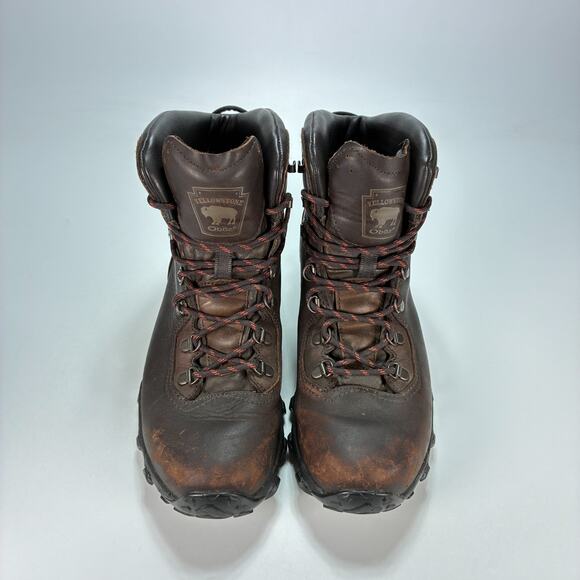 Oboz Yellowstone Premium Mid B-Dry Brown Leather Hiking Boots Men\'s Size 10 main image 8